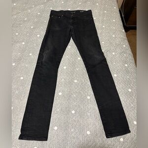 Saint Laurent Men's Dark Black Skinny Jeans
